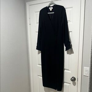 Casual Corner Elegant Black Long Sleeve Dress